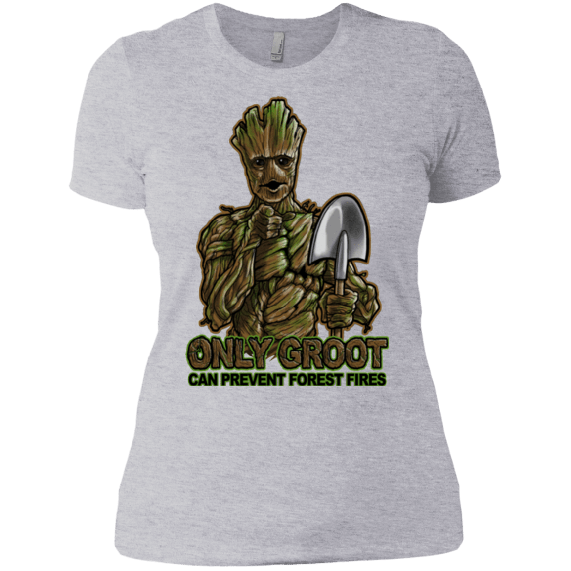 T-Shirts Heather Grey / X-Small Only Groot Women's Premium T-Shirt