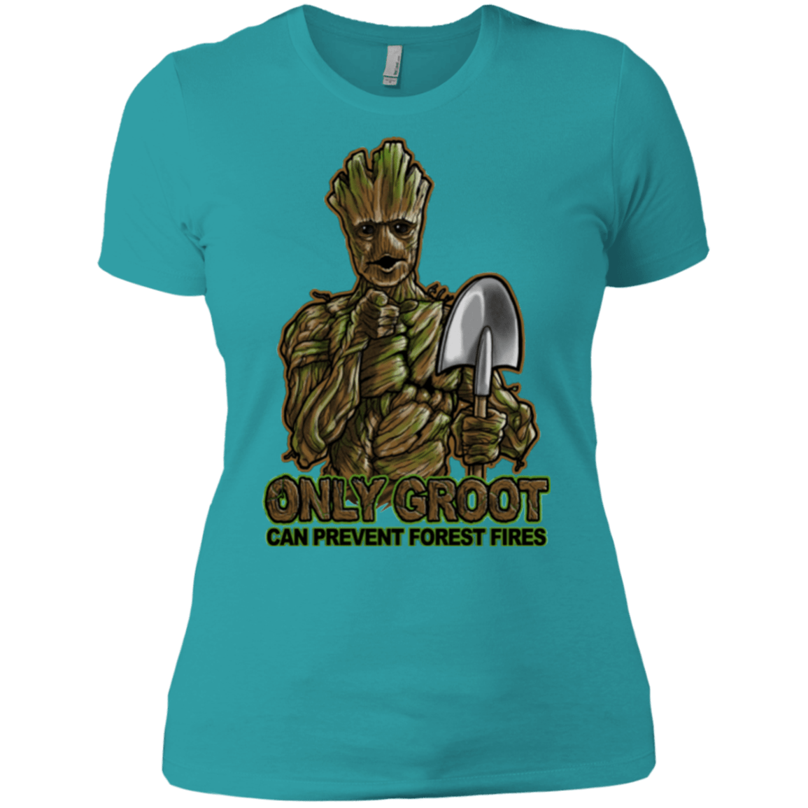 T-Shirts Tahiti Blue / X-Small Only Groot Women's Premium T-Shirt