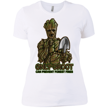 T-Shirts White / X-Small Only Groot Women's Premium T-Shirt