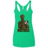 T-Shirts Envy / X-Small Only Groot Women's Triblend Racerback Tank