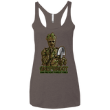 T-Shirts Macchiato / X-Small Only Groot Women's Triblend Racerback Tank