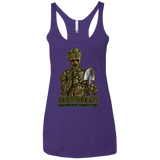 T-Shirts Purple / X-Small Only Groot Women's Triblend Racerback Tank