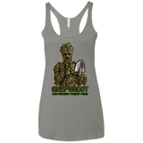 T-Shirts Venetian Grey / X-Small Only Groot Women's Triblend Racerback Tank