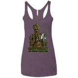 T-Shirts Vintage Purple / X-Small Only Groot Women's Triblend Racerback Tank