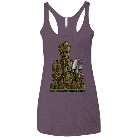 T-Shirts Vintage Purple / X-Small Only Groot Women's Triblend Racerback Tank