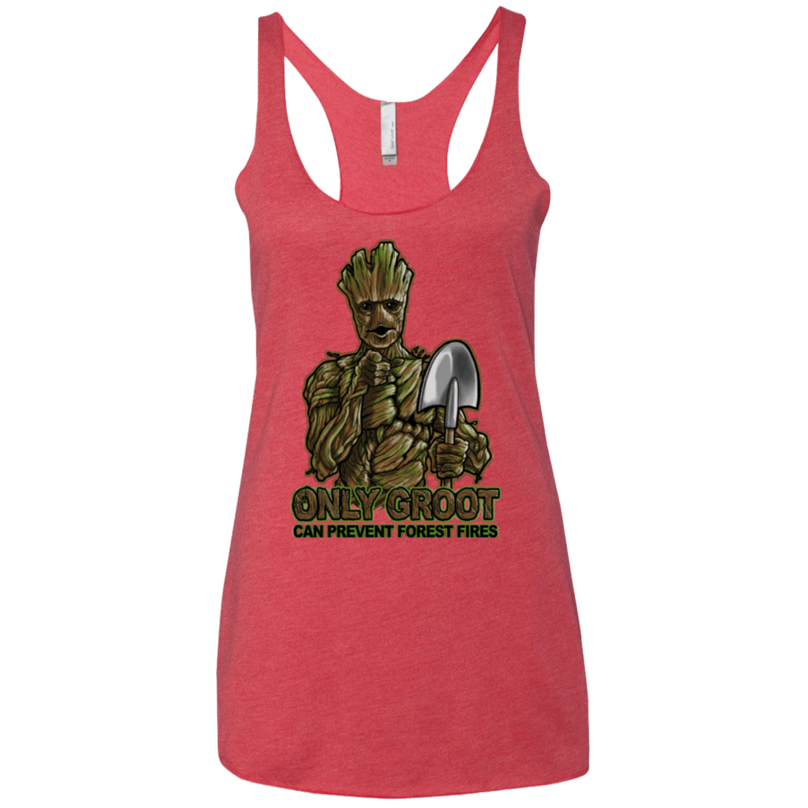 T-Shirts Vintage Red / X-Small Only Groot Women's Triblend Racerback Tank