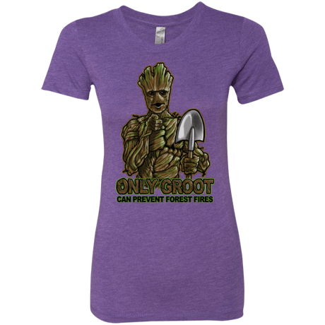 T-Shirts Purple Rush / Small Only Groot Women's Triblend T-Shirt