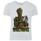 T-Shirts Heather White / YXS Only Groot Youth Triblend T-Shirt