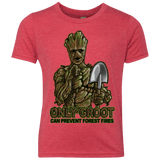 T-Shirts Vintage Red / YXS Only Groot Youth Triblend T-Shirt