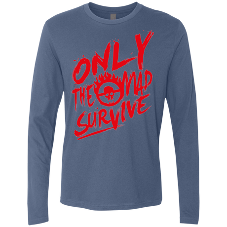 T-Shirts Indigo / Small Only The Mad Red Men's Premium Long Sleeve
