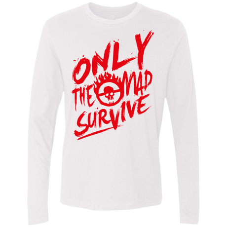 T-Shirts White / Small Only The Mad Red Men's Premium Long Sleeve