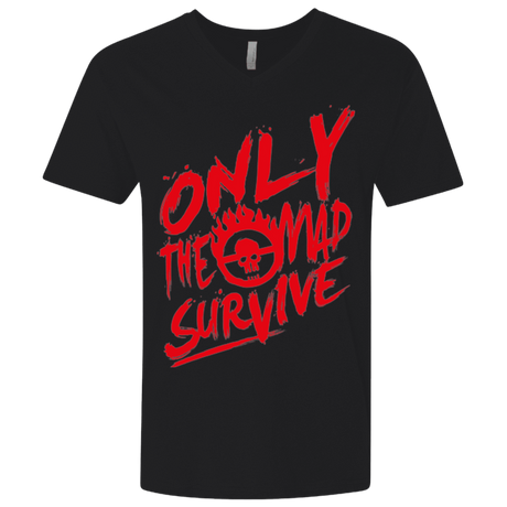 T-Shirts Black / X-Small Only The Mad Red Men's Premium V-Neck