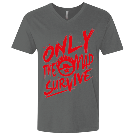 T-Shirts Heavy Metal / X-Small Only The Mad Red Men's Premium V-Neck