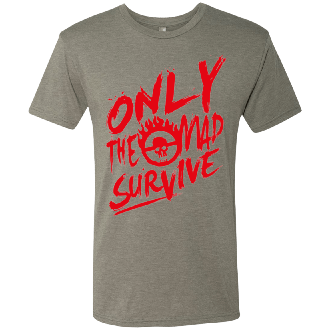 T-Shirts Venetian Grey / Small Only The Mad Red Men's Triblend T-Shirt