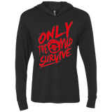 T-Shirts Vintage Black / X-Small Only The Mad Red Triblend Long Sleeve Hoodie Tee