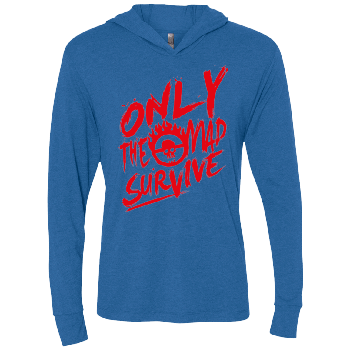 T-Shirts Vintage Royal / X-Small Only The Mad Red Triblend Long Sleeve Hoodie Tee