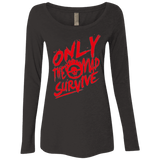 T-Shirts Vintage Black / Small Only The Mad Red Women's Triblend Long Sleeve Shirt