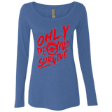 T-Shirts Vintage Royal / Small Only The Mad Red Women's Triblend Long Sleeve Shirt