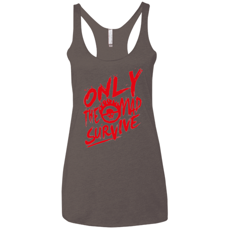 T-Shirts Macchiato / X-Small Only The Mad Red Women's Triblend Racerback Tank