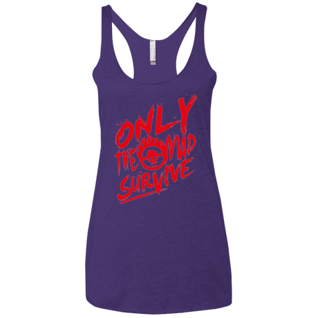 T-Shirts Purple Rush / X-Small Only The Mad Red Women's Triblend Racerback Tank