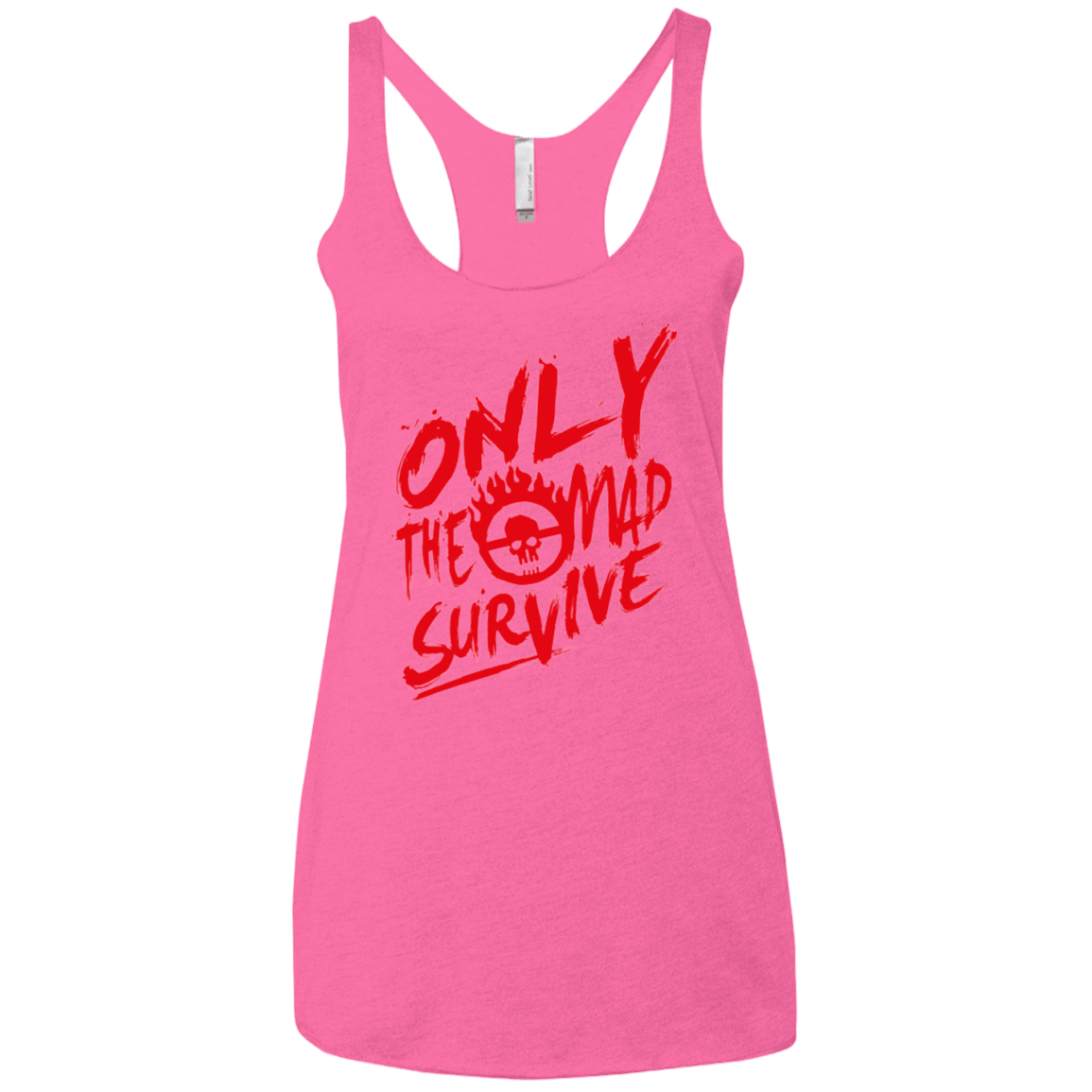 T-Shirts Vintage Pink / X-Small Only The Mad Red Women's Triblend Racerback Tank