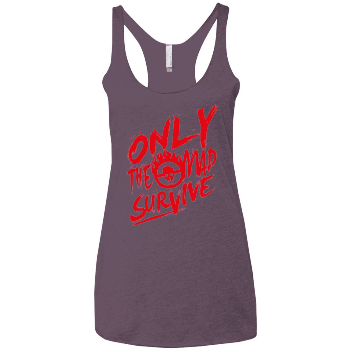 T-Shirts Vintage Purple / X-Small Only The Mad Red Women's Triblend Racerback Tank