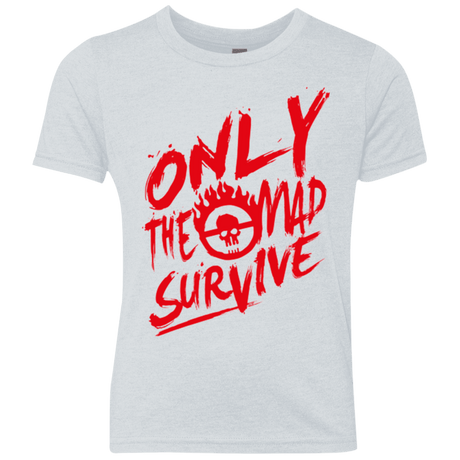 T-Shirts Heather White / YXS Only The Mad Red Youth Triblend T-Shirt