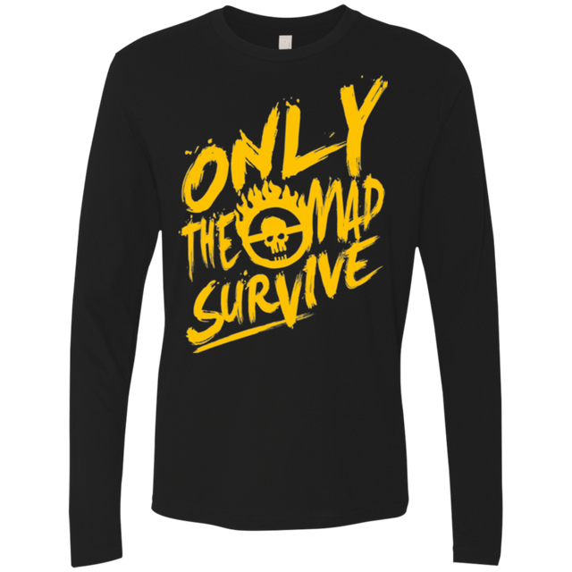 T-Shirts Black / Small Only The Mad Yellow Men's Premium Long Sleeve