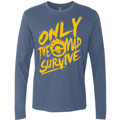 T-Shirts Indigo / Small Only The Mad Yellow Men's Premium Long Sleeve
