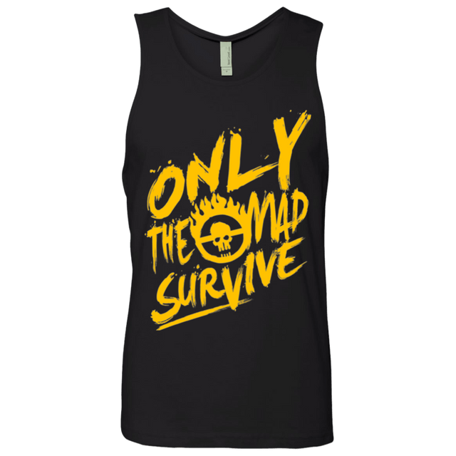 T-Shirts Black / Small Only The Mad Yellow Men's Premium Tank Top