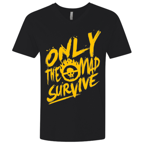 T-Shirts Black / X-Small Only The Mad Yellow Men's Premium V-Neck