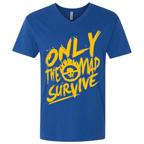 T-Shirts Royal / X-Small Only The Mad Yellow Men's Premium V-Neck