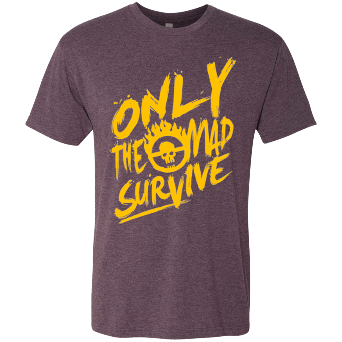 T-Shirts Vintage Purple / Small Only The Mad Yellow Men's Triblend T-Shirt