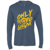 T-Shirts Indigo / X-Small Only The Mad Yellow Triblend Long Sleeve Hoodie Tee