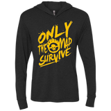 T-Shirts Vintage Black / X-Small Only The Mad Yellow Triblend Long Sleeve Hoodie Tee