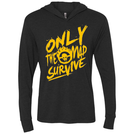 T-Shirts Vintage Black / X-Small Only The Mad Yellow Triblend Long Sleeve Hoodie Tee