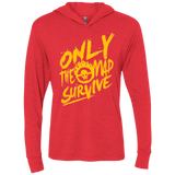 T-Shirts Vintage Red / X-Small Only The Mad Yellow Triblend Long Sleeve Hoodie Tee