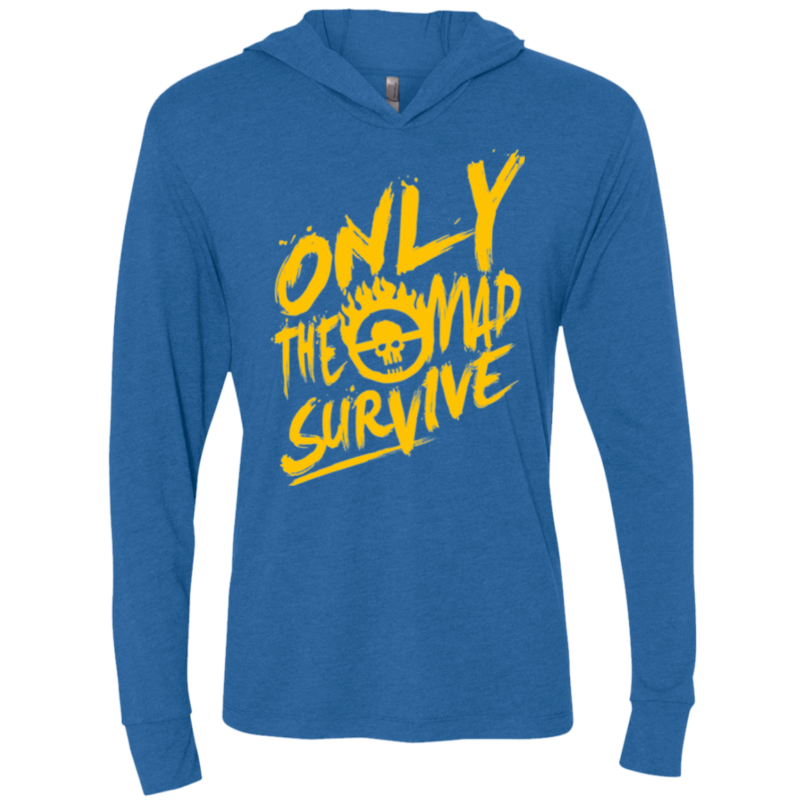 T-Shirts Vintage Royal / X-Small Only The Mad Yellow Triblend Long Sleeve Hoodie Tee