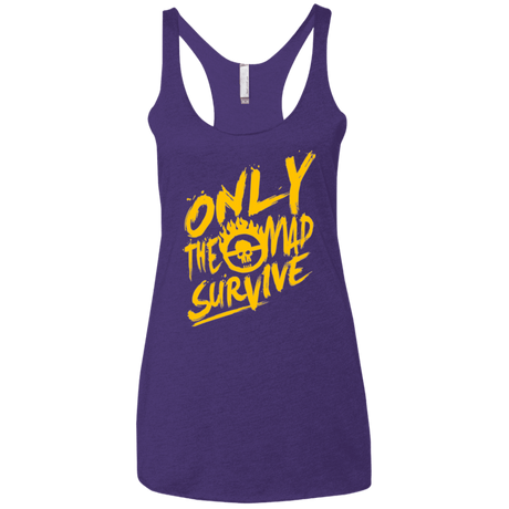 T-Shirts Purple Rush / X-Small Only The Mad Yellow Women's Triblend Racerback Tank