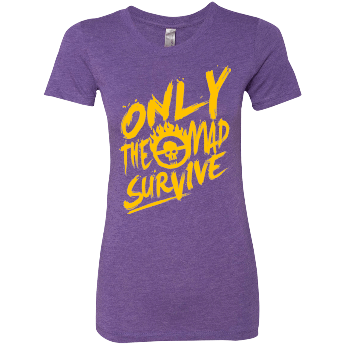 T-Shirts Purple Rush / Small Only The Mad Yellow Women's Triblend T-Shirt
