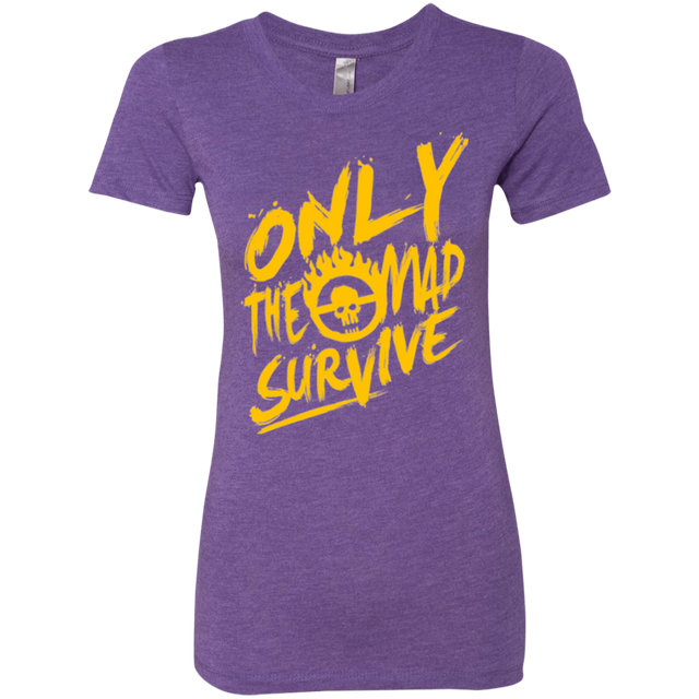 T-Shirts Purple Rush / Small Only The Mad Yellow Women's Triblend T-Shirt