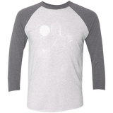 T-Shirts Heather White/Premium Heather / X-Small Ood Men's Triblend 3/4 Sleeve