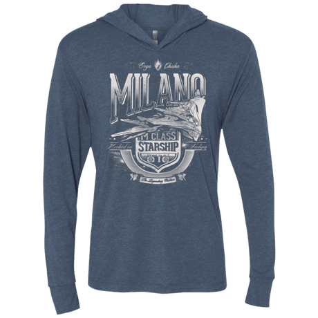 T-Shirts Indigo / X-Small Ooga Chaka Triblend Long Sleeve Hoodie Tee