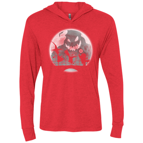 T-Shirts Vintage Red / X-Small Oogie bogie boys Triblend Long Sleeve Hoodie Tee