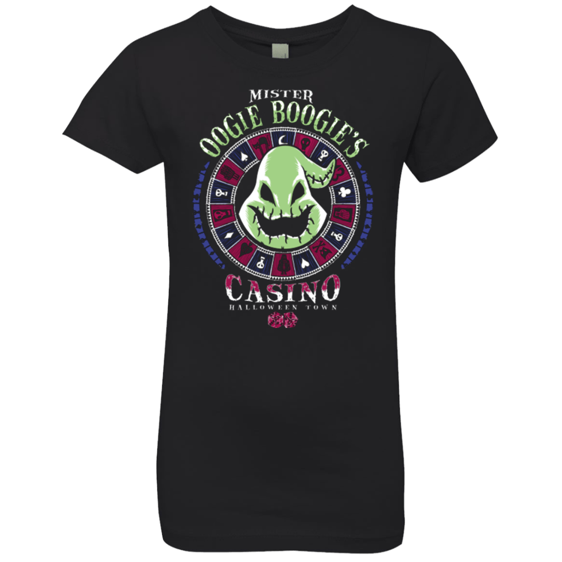 T-Shirts Black / YXS Oogies Casino Girls Premium T-Shirt