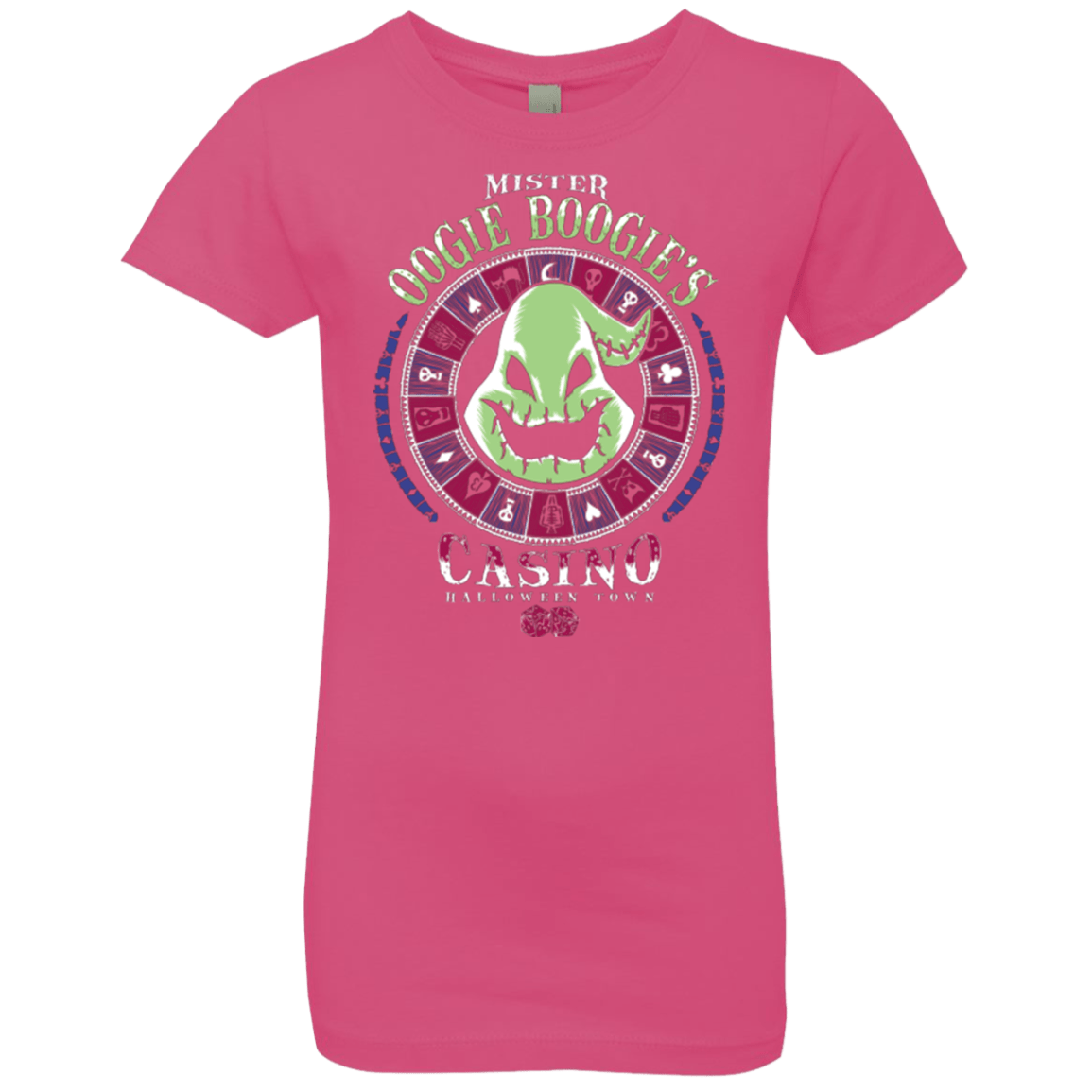 T-Shirts Hot Pink / YXS Oogies Casino Girls Premium T-Shirt