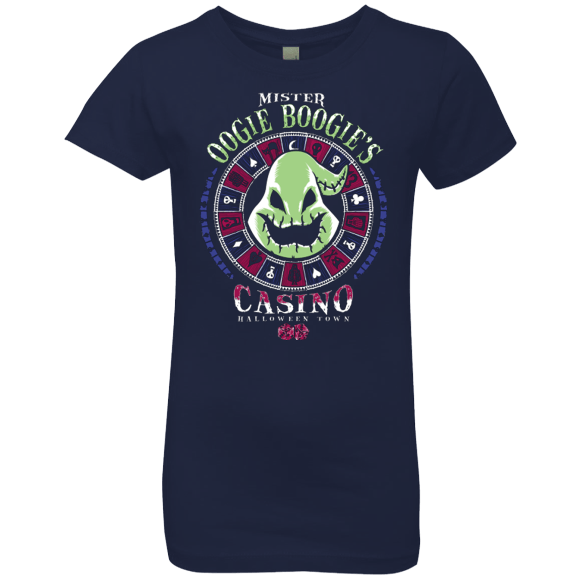 T-Shirts Midnight Navy / YXS Oogies Casino Girls Premium T-Shirt