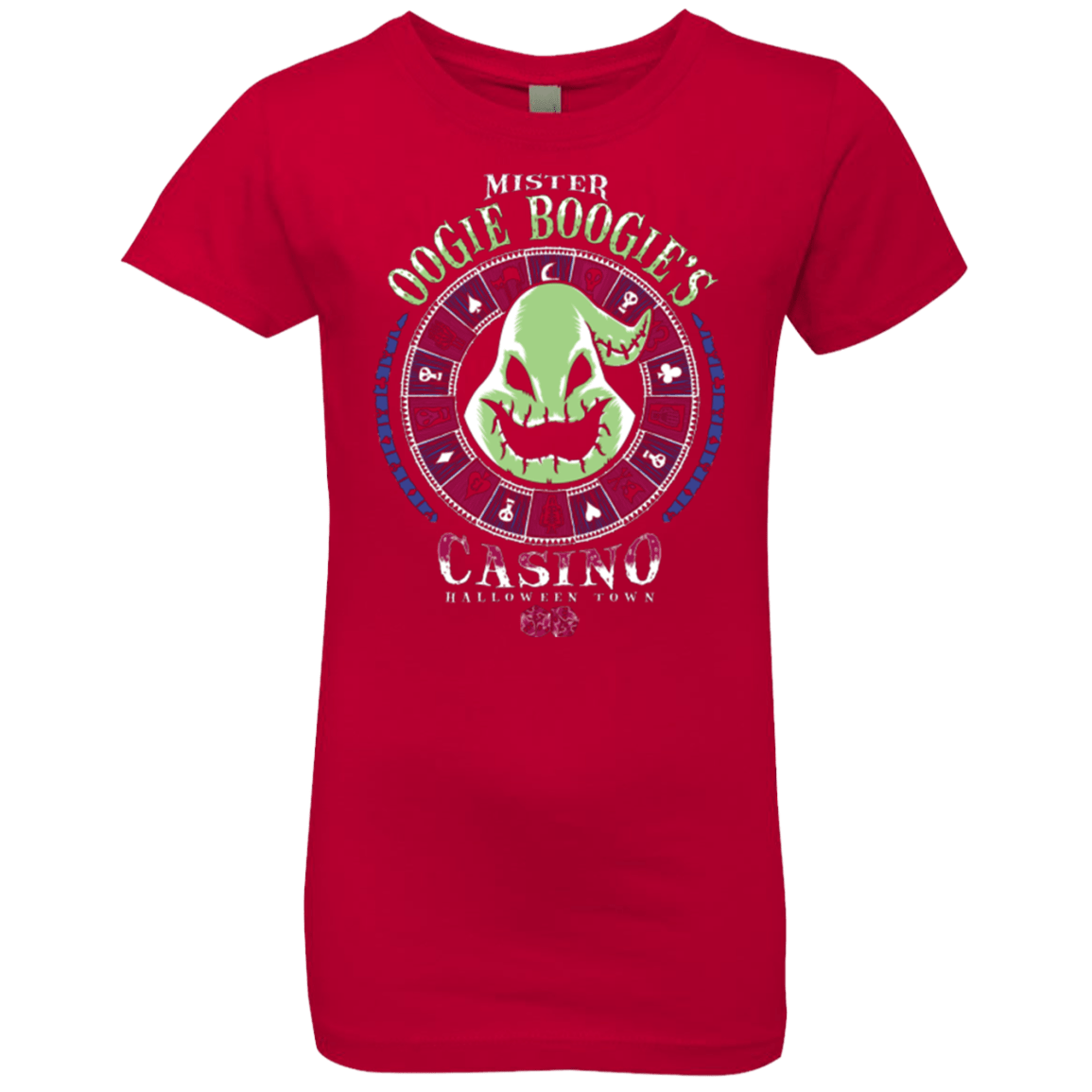 T-Shirts Red / YXS Oogies Casino Girls Premium T-Shirt