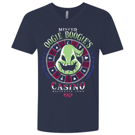 T-Shirts Midnight Navy / X-Small Oogies Casino Men's Premium V-Neck
