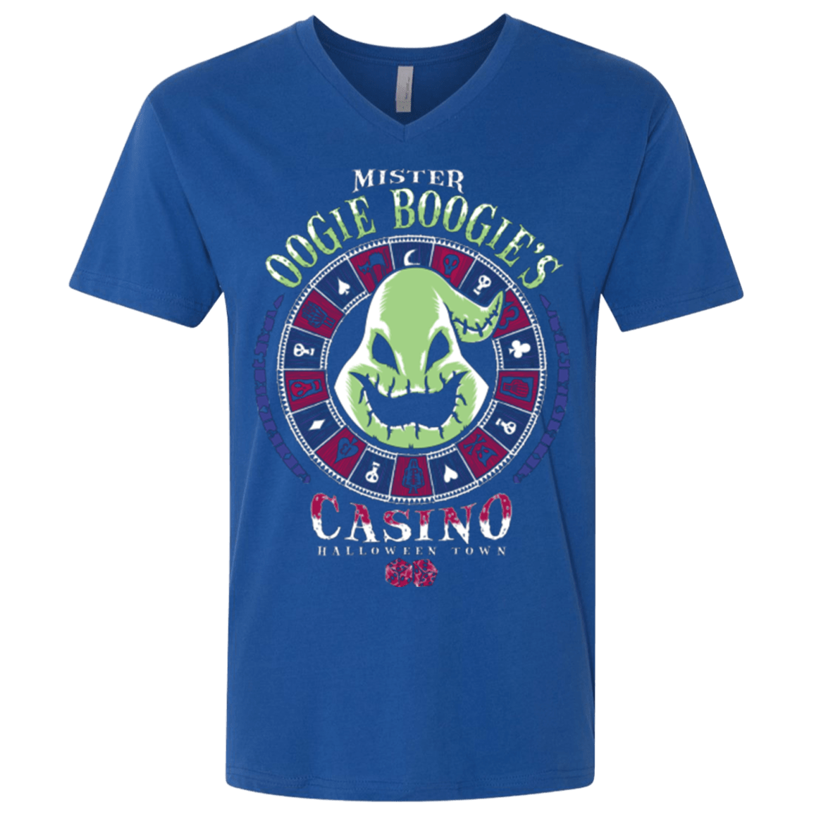 T-Shirts Royal / X-Small Oogies Casino Men's Premium V-Neck